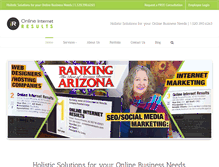 Tablet Screenshot of onlineinternetresults.com